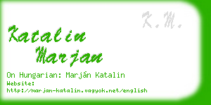 katalin marjan business card