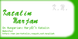 katalin marjan business card